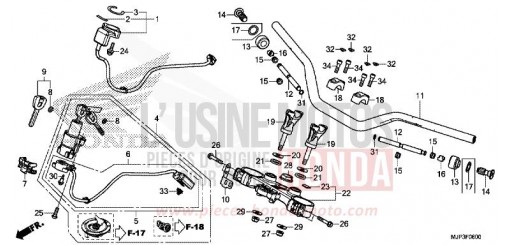 ROHRGRIFF/OBERE BRUECKE CRF1000DH de 2017